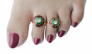 Multicolor toe ring-1100
